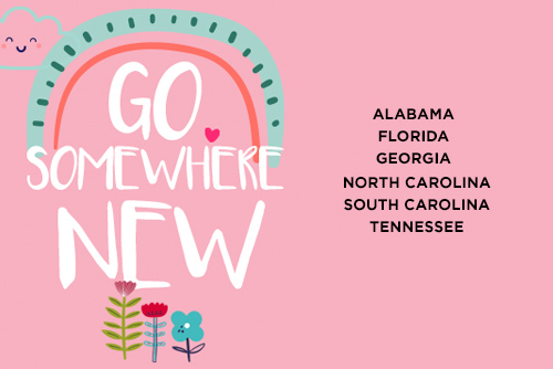 Travel to these Southeastern States